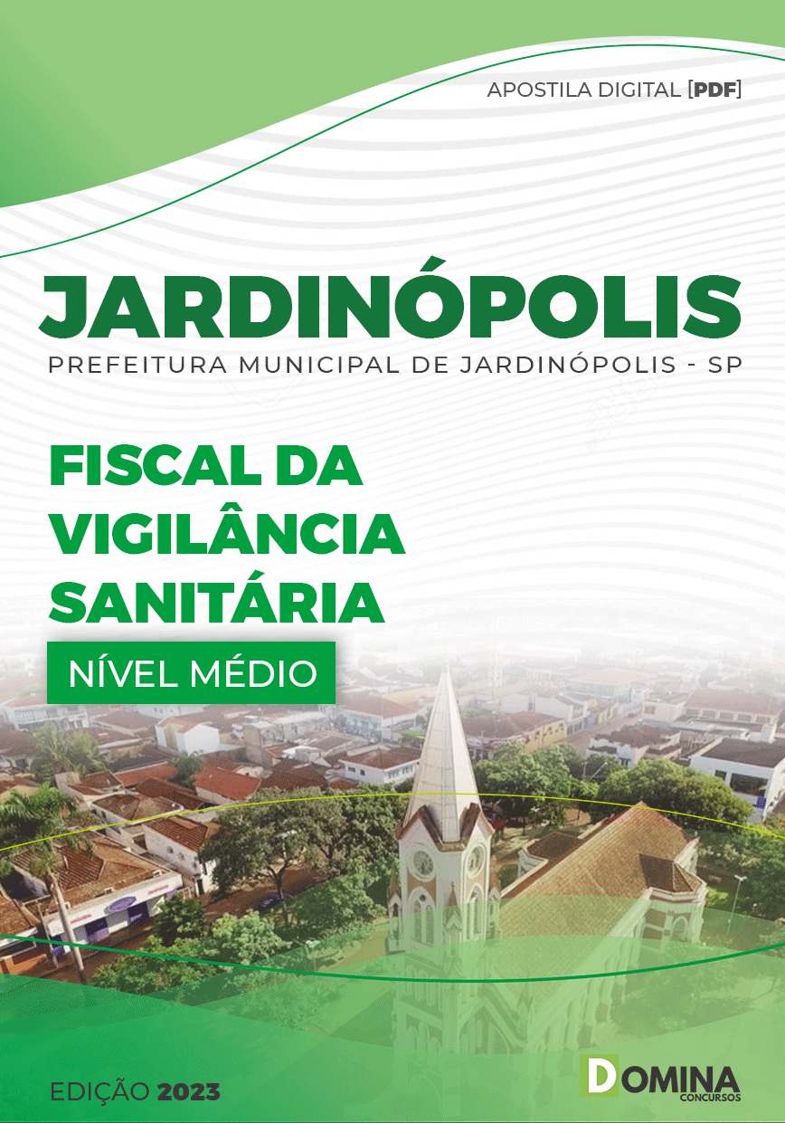 Apostila Pref Jardinópolis SP 2023 Fiscal Vigilância Sanitária