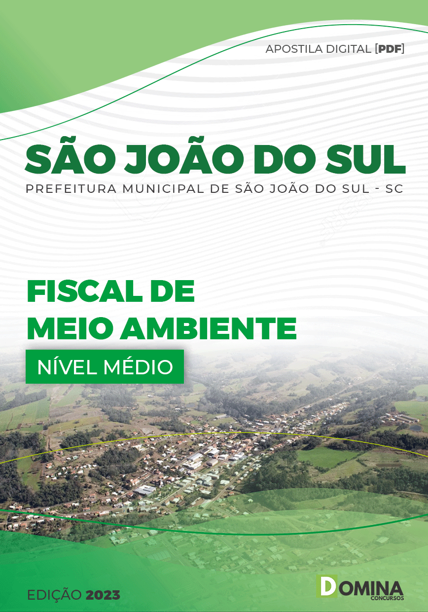 Apostila Pref São João Sul SC 2023 Fiscal Meio Ambiente