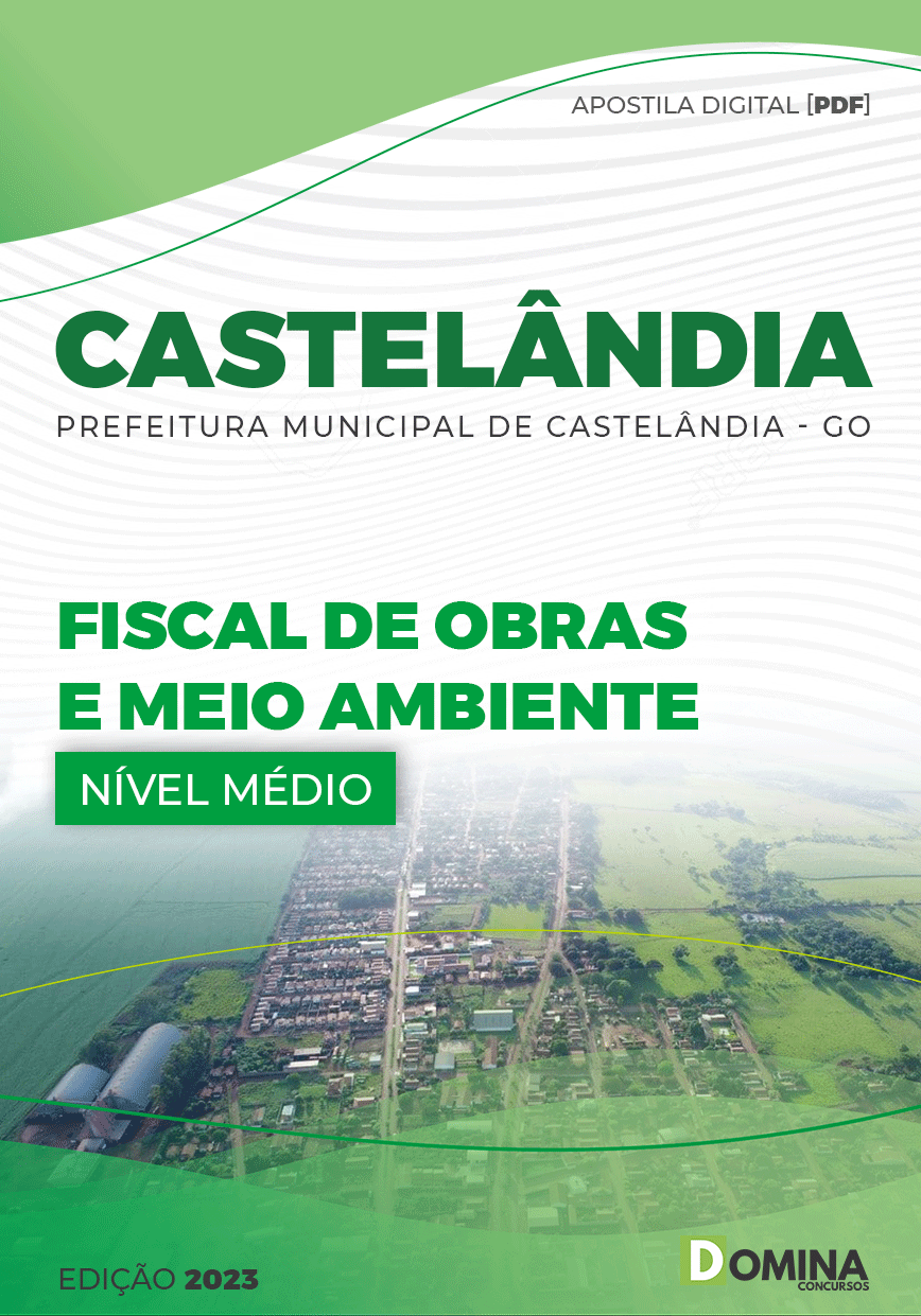 Apostila Pref Castelândia GO 2023 Fiscal Obras Meio Ambiente