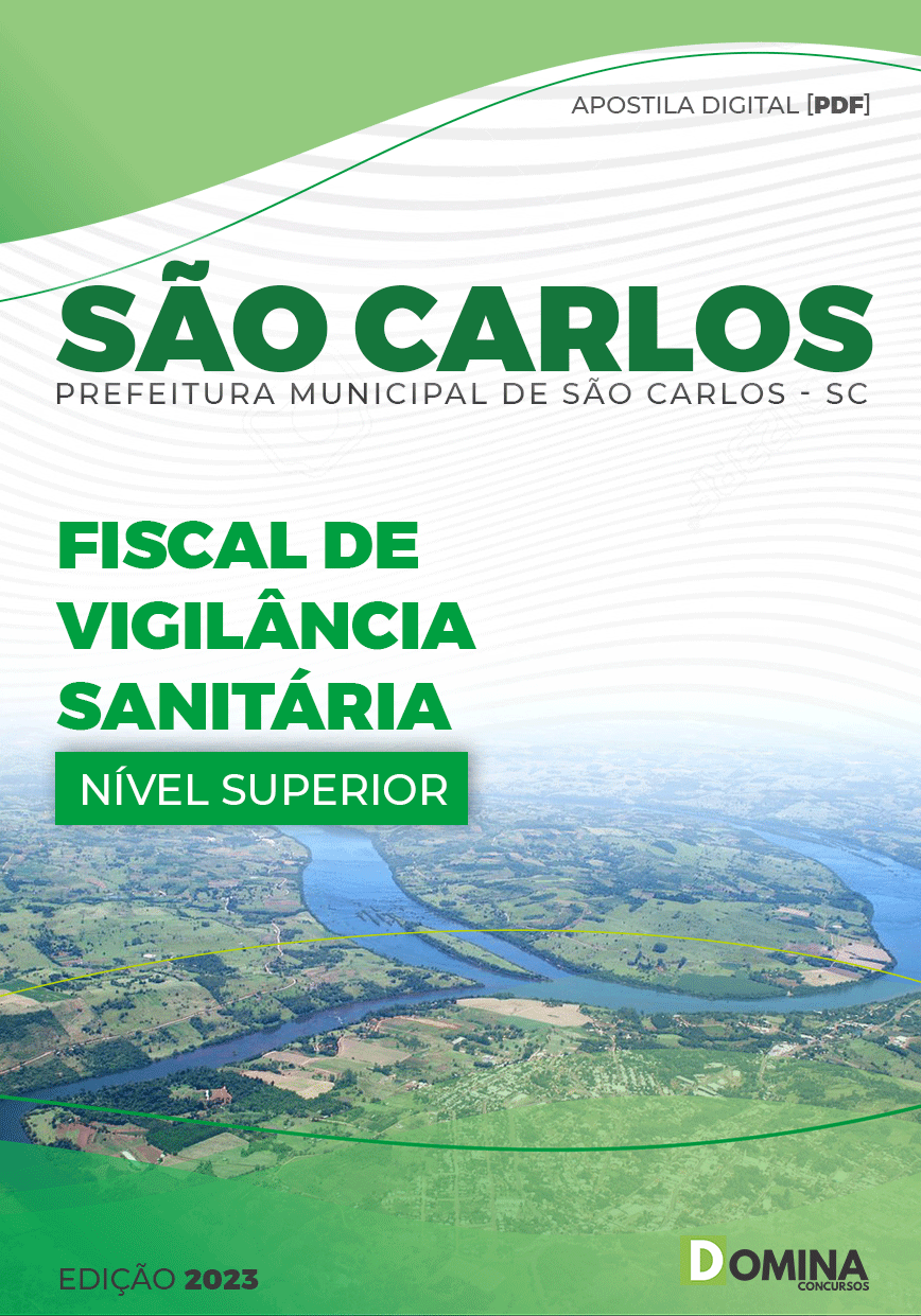 Apostila Pref São Carlos SC 2023 Fiscal Vigilância Sanitária