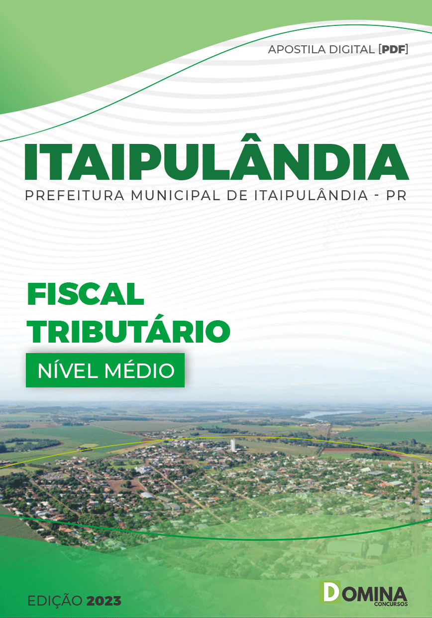 Apostila Pref Itaipulândia PR 2023 Fiscal Tributário