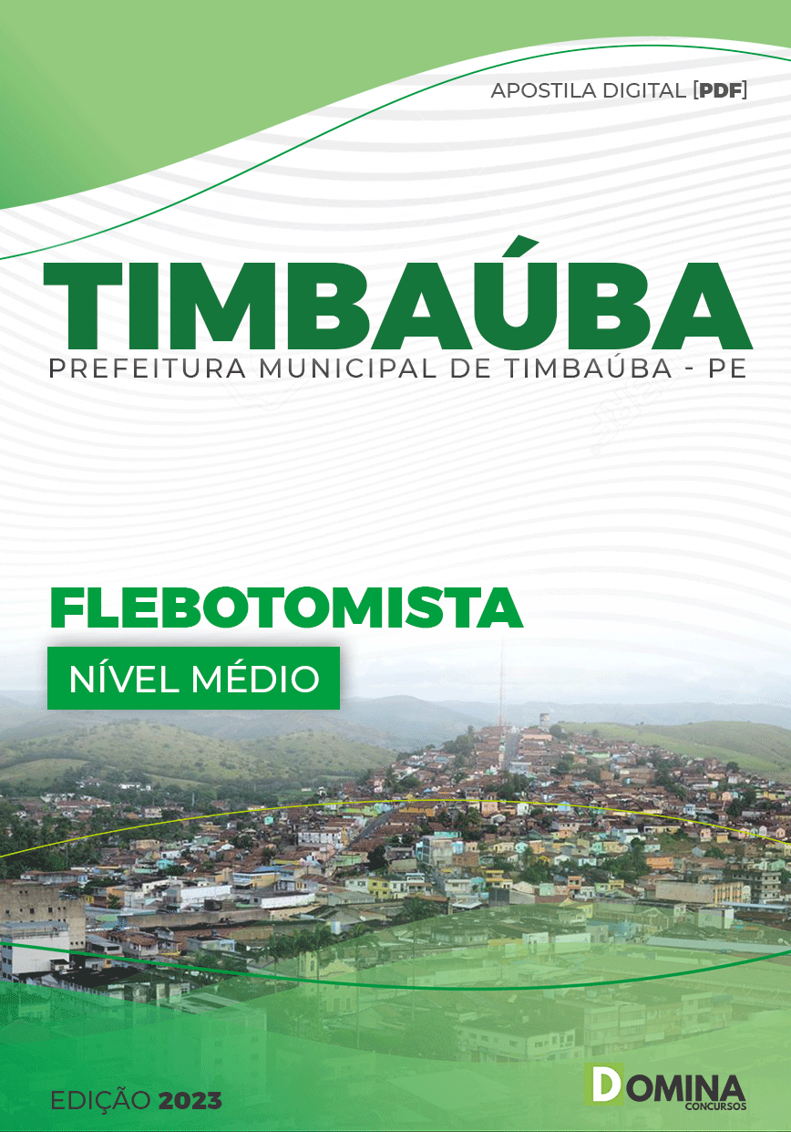 Apostila Concurso Pref Timbaúba PE 2023 Flebotomista