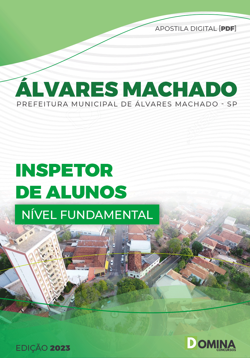 Apostila Pref Álvares Machado SP 2023 Inspetor Alunos