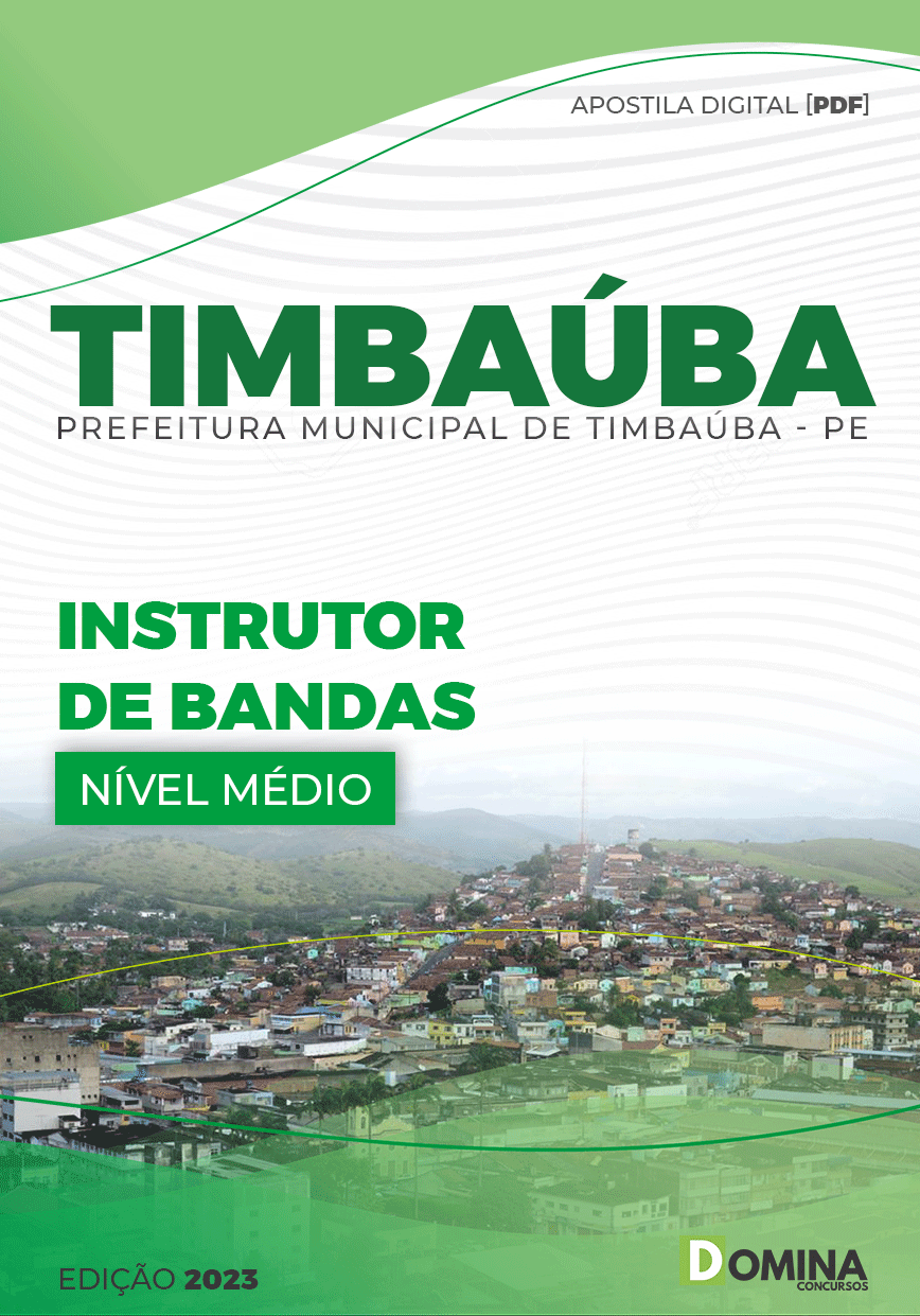 Apostila Concurso Pref Timbaúba PE 2023 Instrutor Banda