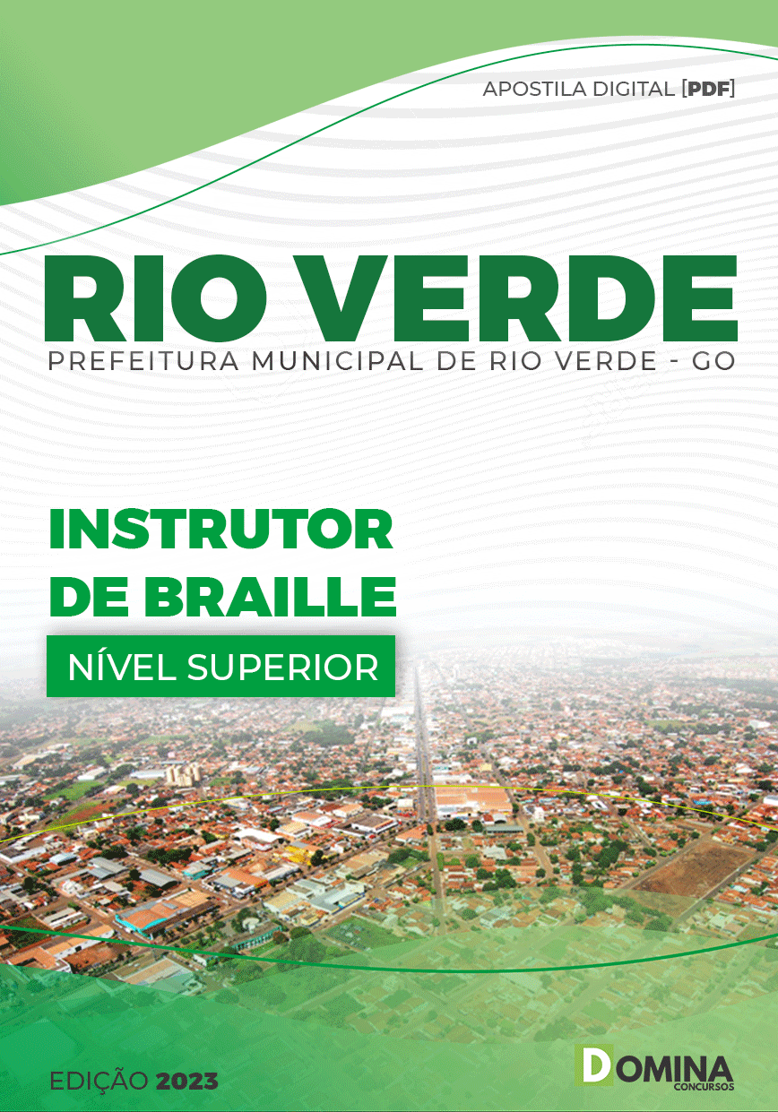 Apostila Concurso Pref Rio Verde GO 2023 Instrutor Braille