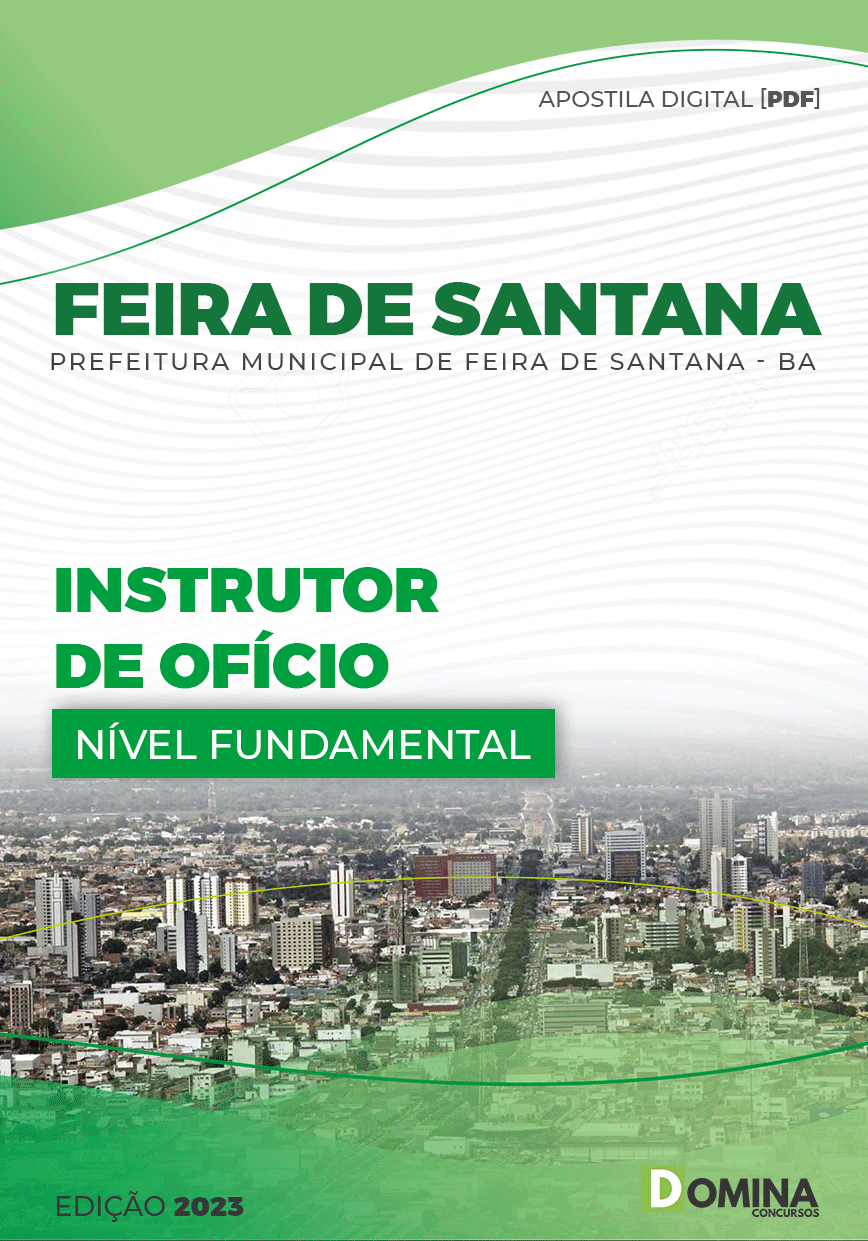 Apostila Pref Feira Santana BA 2023 Instrutor Ofício