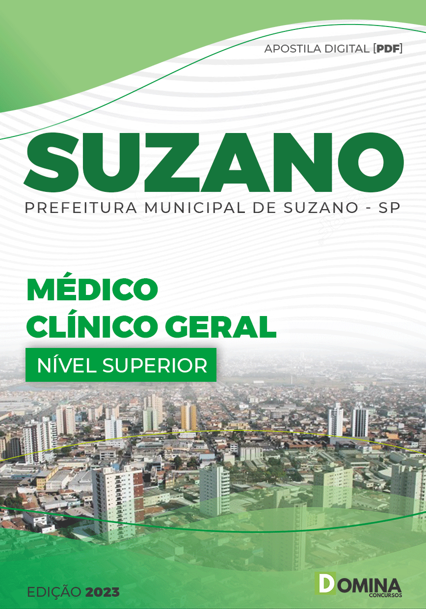 Apostila Concurso Pref Suzano SP 2023 Médico Clínico Geral