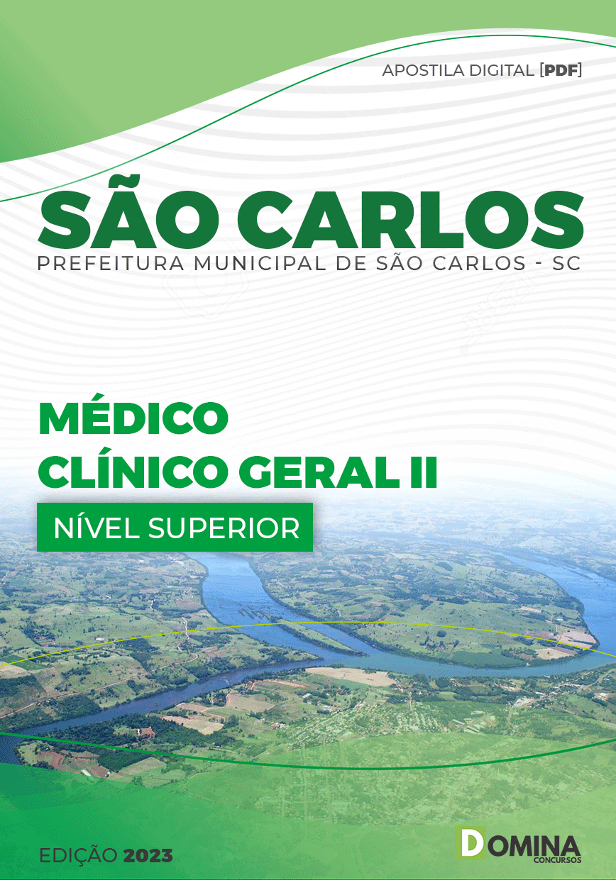 Apostila Pref São Carlos SC 2023 Médico Clínico Geral II