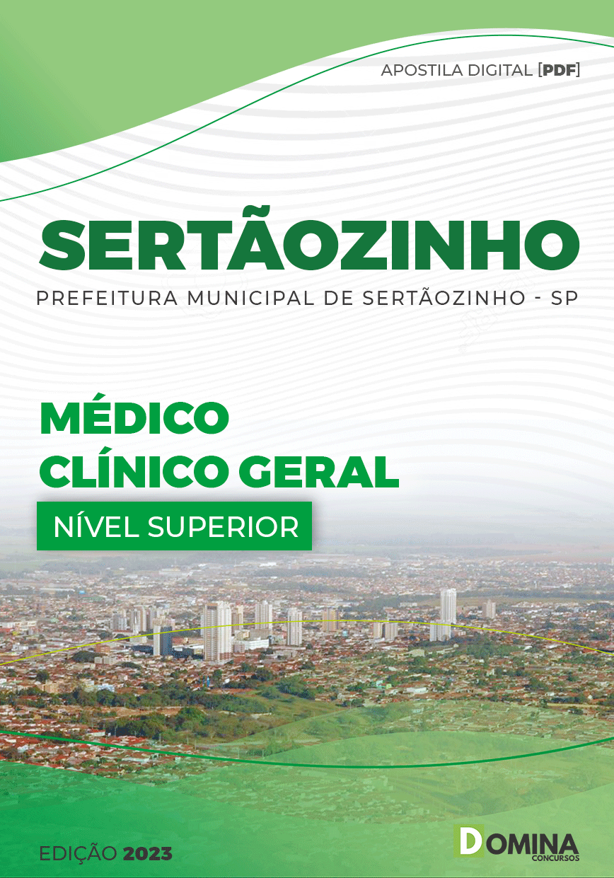Apostila Pref Sertãozinho SP 2023 Médico Clínico Geral