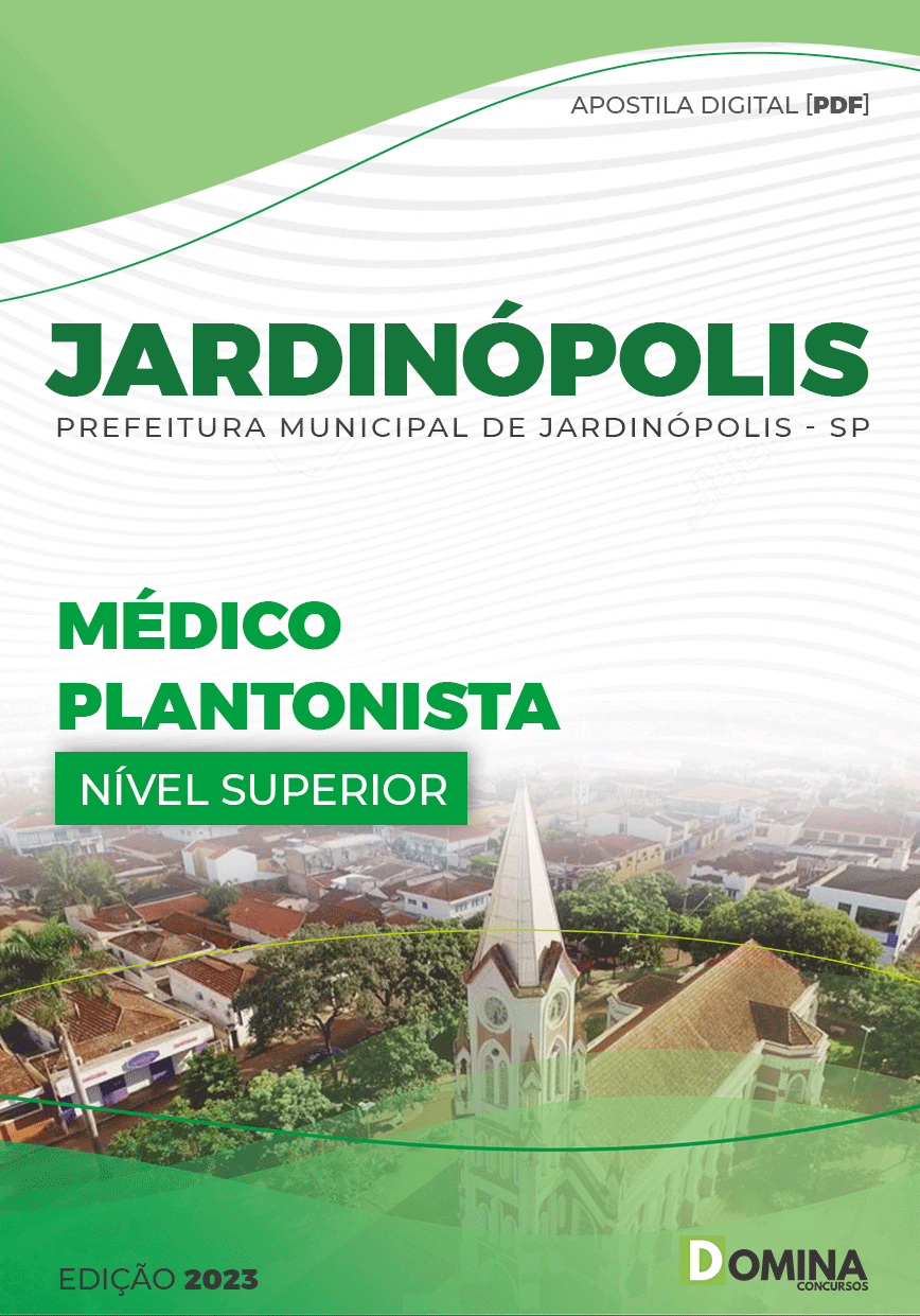 Apostila Pref Jardinópolis SP 2023 Médico Plantonista