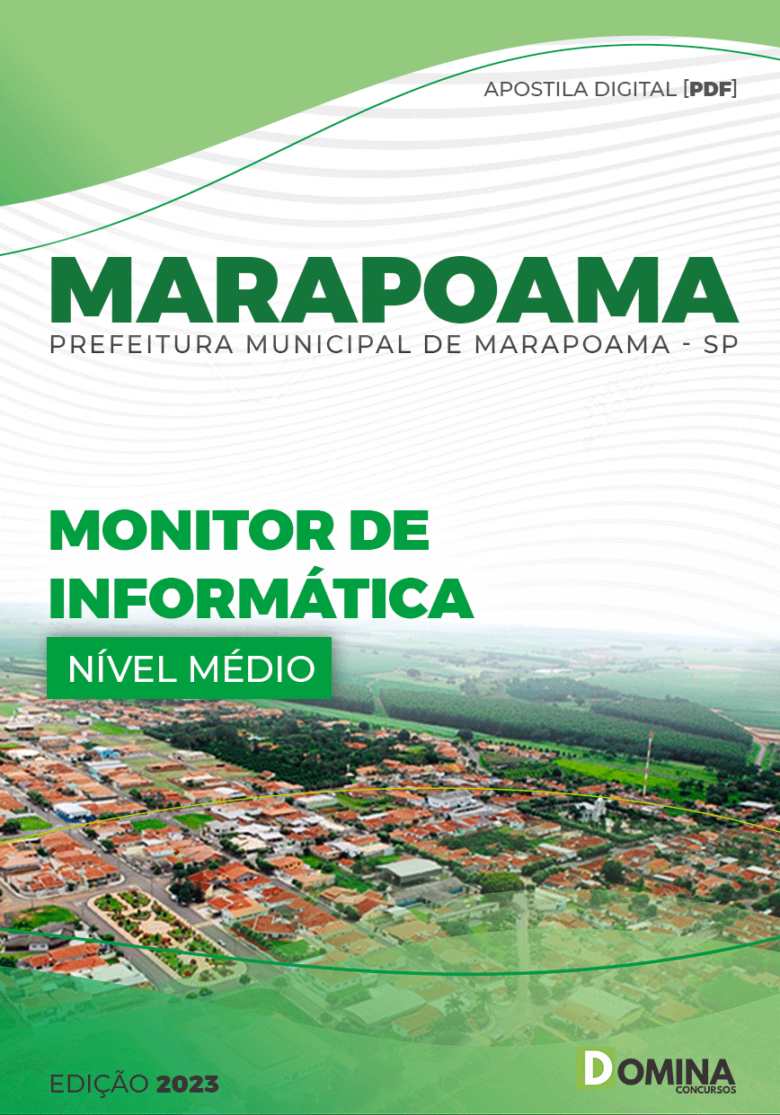 Apostila Pref Marapoama SP 2023 Monitor Informática