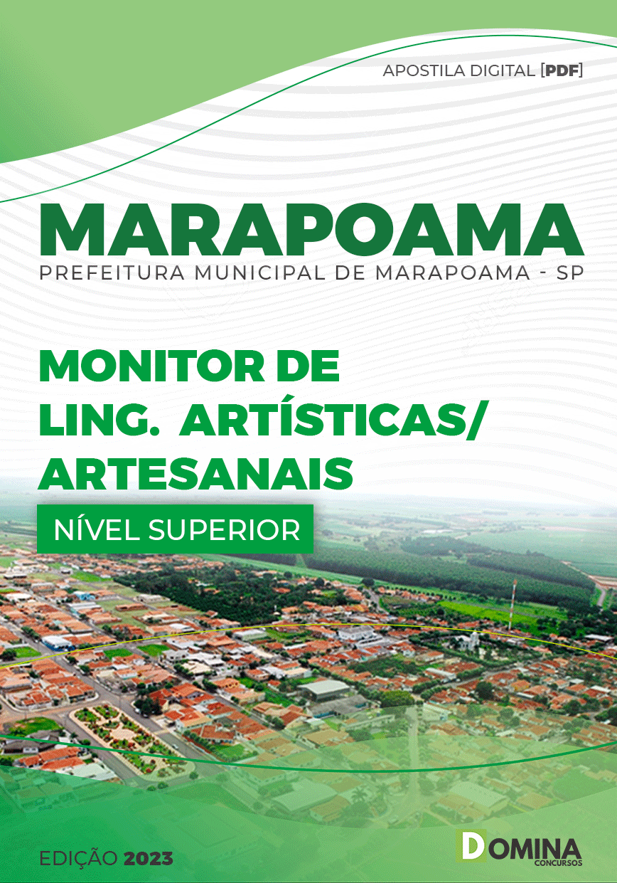 Apostila Pref Marapoama SP 2023 Monitor Linguagens Artísticas
