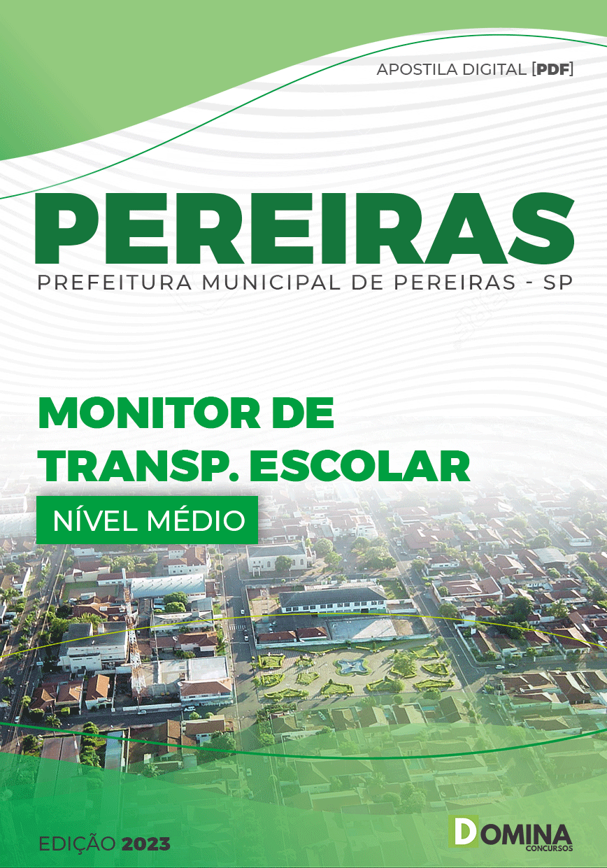 Apostila Pref Pereiras SP 2023 Monitor Transporte Escolar