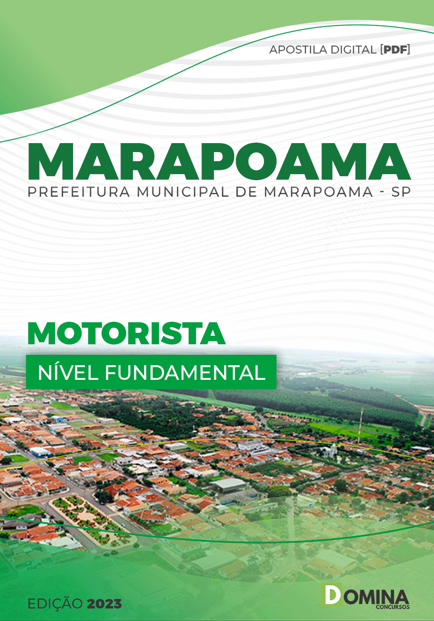 Apostila Digital Pref Marapoama SP 2023 Motorista