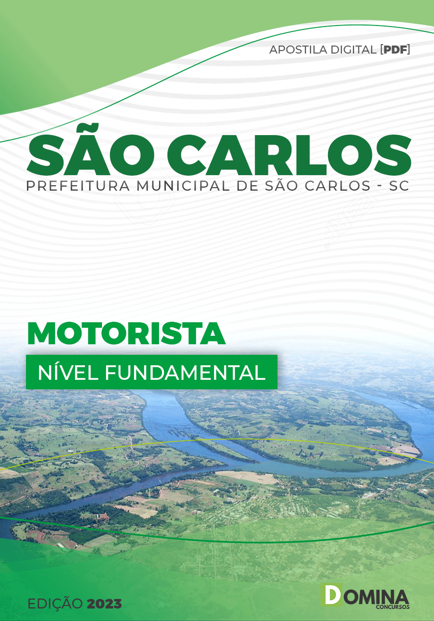 Apostila Digital Pref São Carlos SC 2023 Motorista