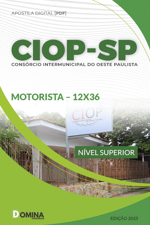 Apostila Digital Concurso CIOP SP 2023 Motorista