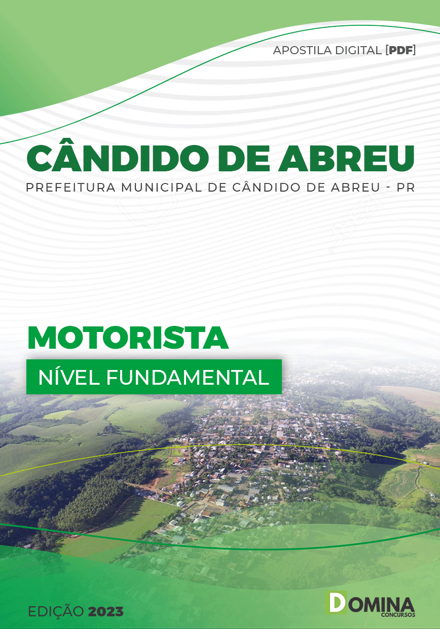 Apostila Digitla Pref Cândido Abreu PR 2023 Motoristas