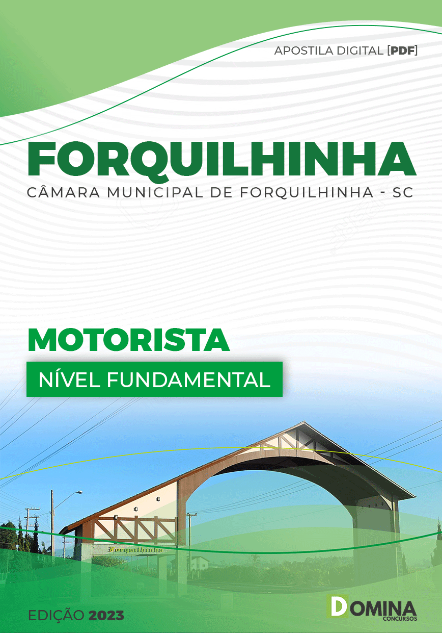 Apostila Digital Câmara Forquilinha SC 2023 Motorista