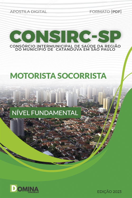 Apostila Concurso CONSIRC SP 2023 Motorista Socorrista