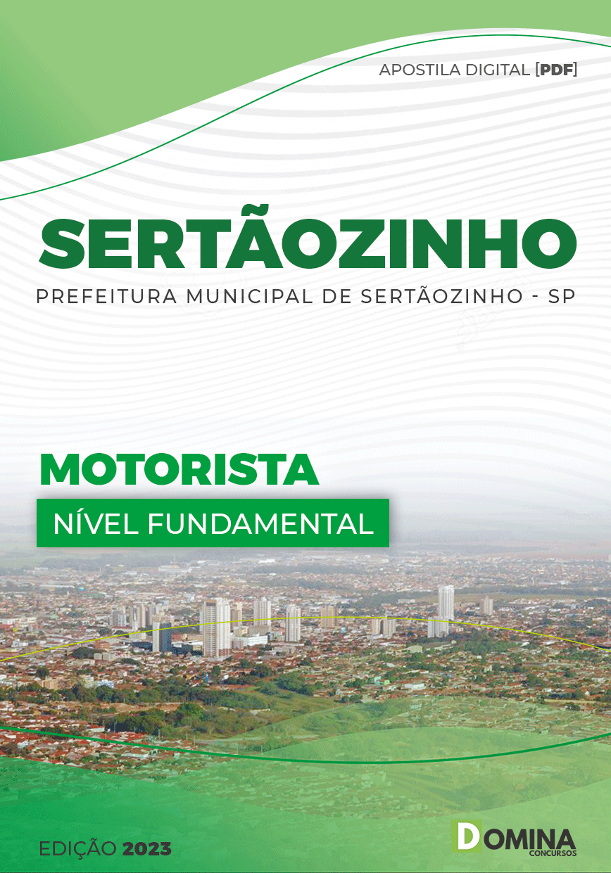 Apostila Concurso Pref Sertãozinho SP 2023 Motorista