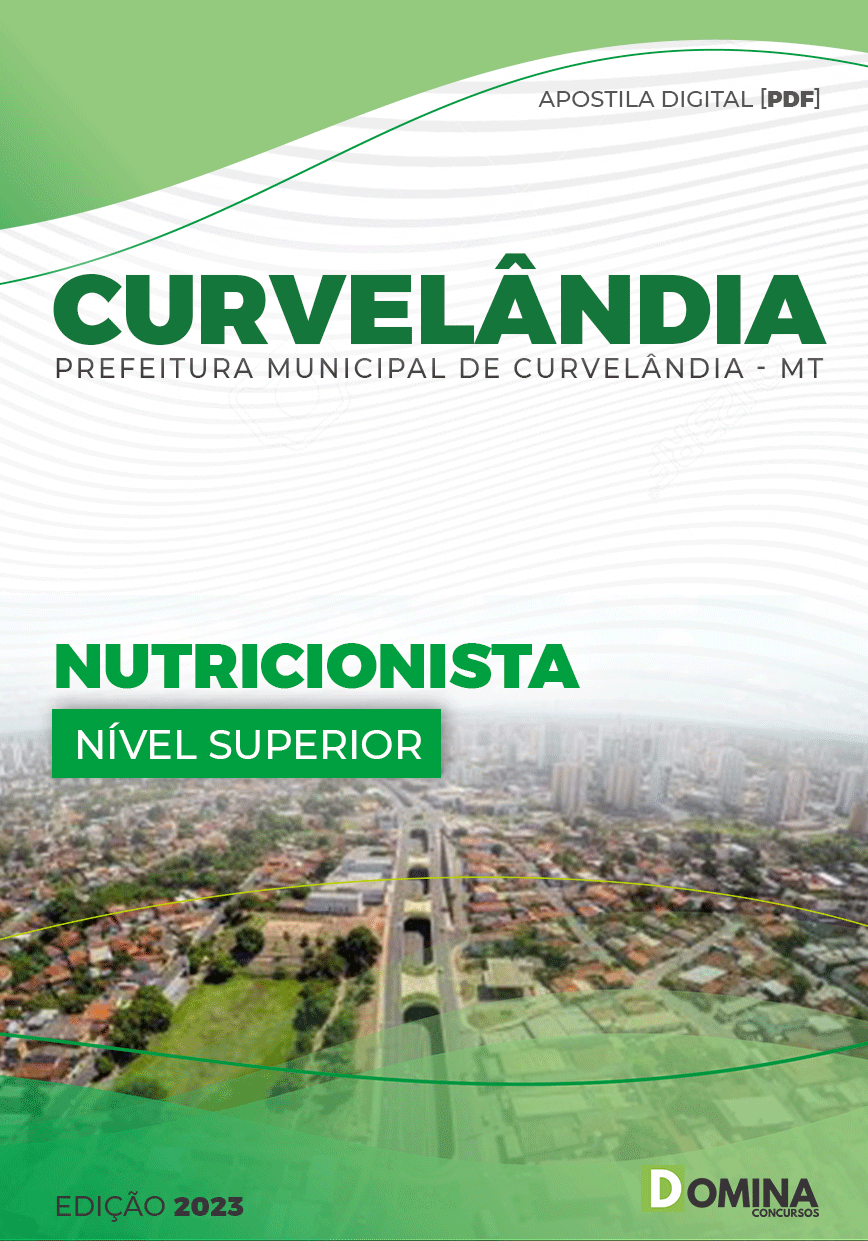 Apostila Digital Pref Curvelândia MT 2023 Nutricionista