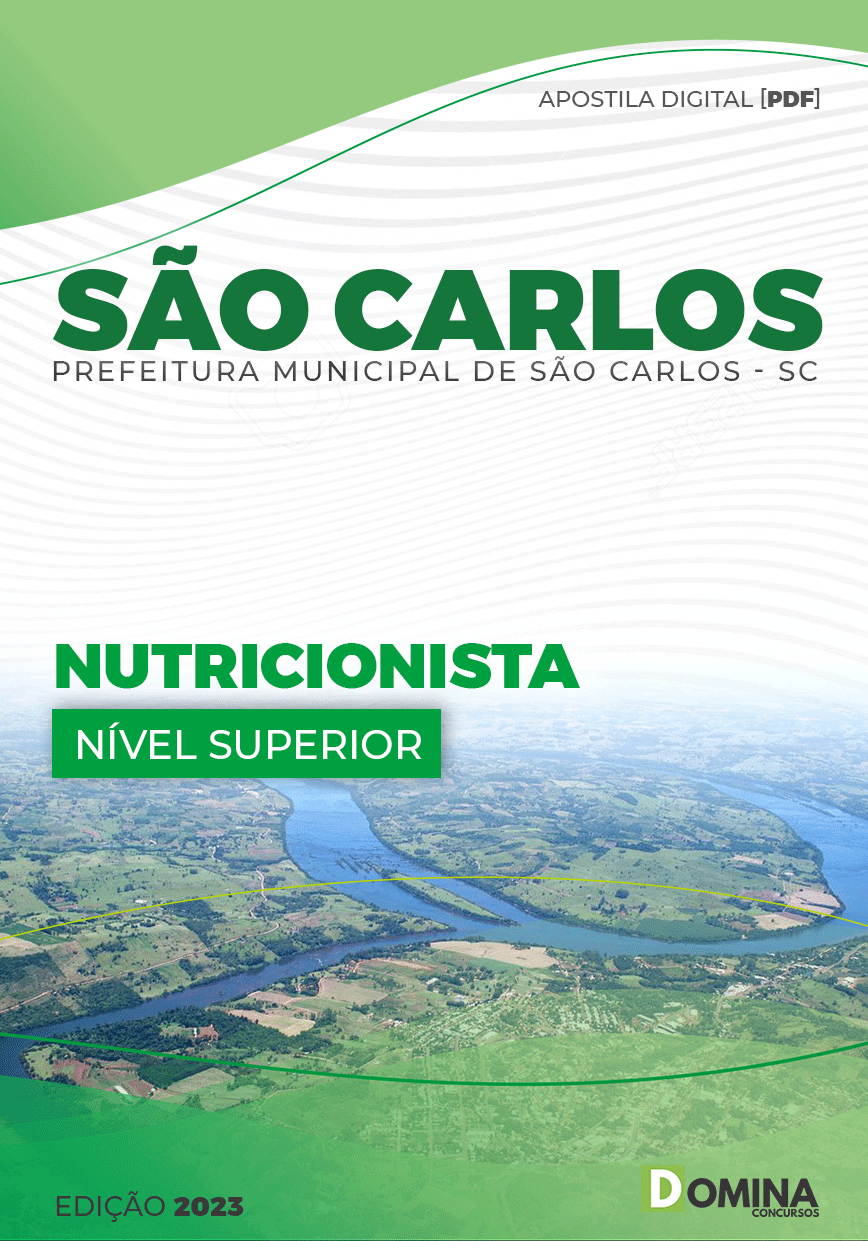 Apostila Digital Pref São Carlos SC 2023 Nutricionista