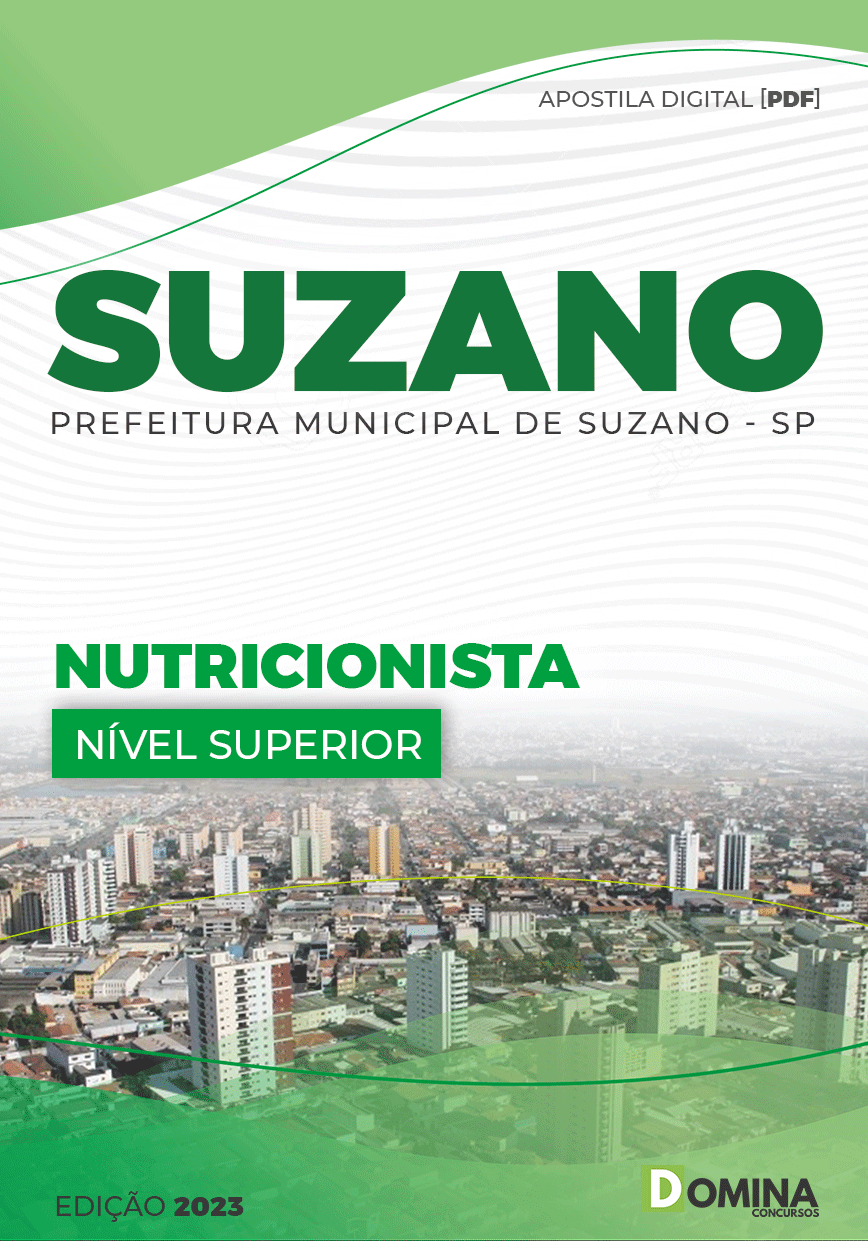 Apostila Concurso Pref Suzano SP 2023 Nutricionista