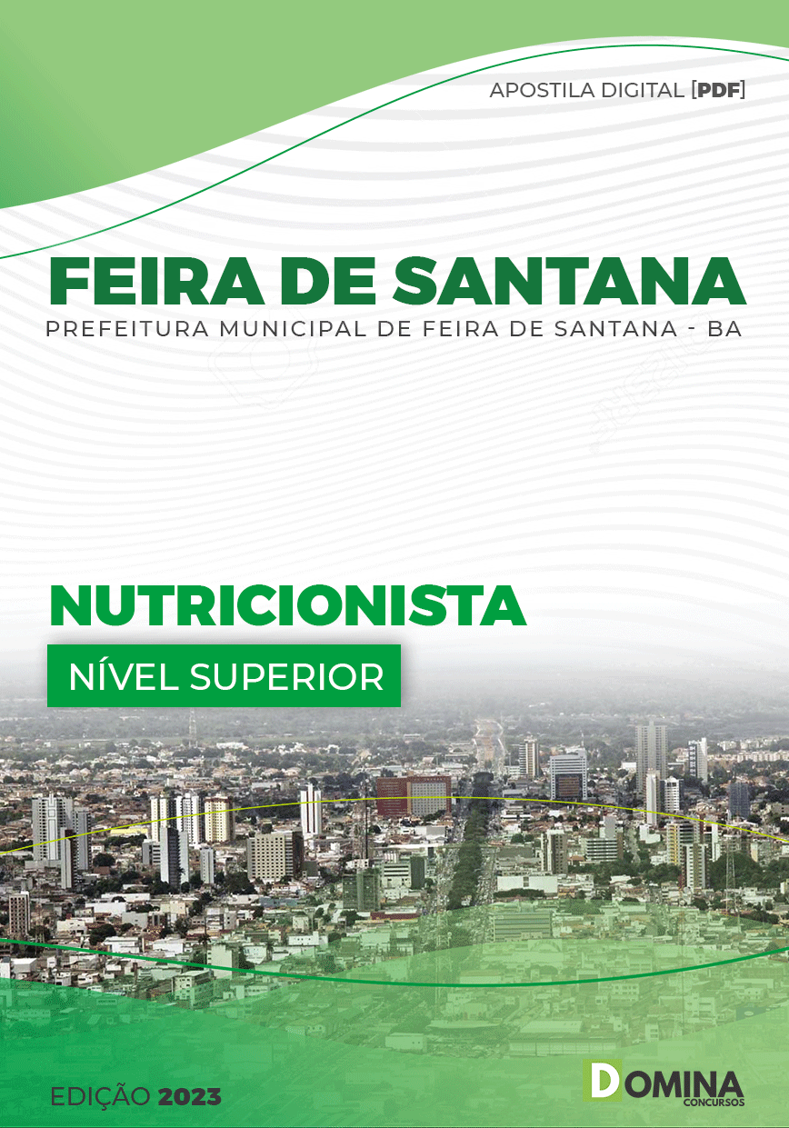 Apostila Digital Pref Feira Santana BA 2023 Nutricionista