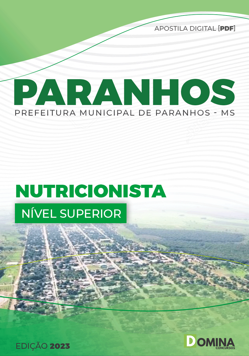 Apostila Concurso Pref Paranhos MS 2023 Nutricionista