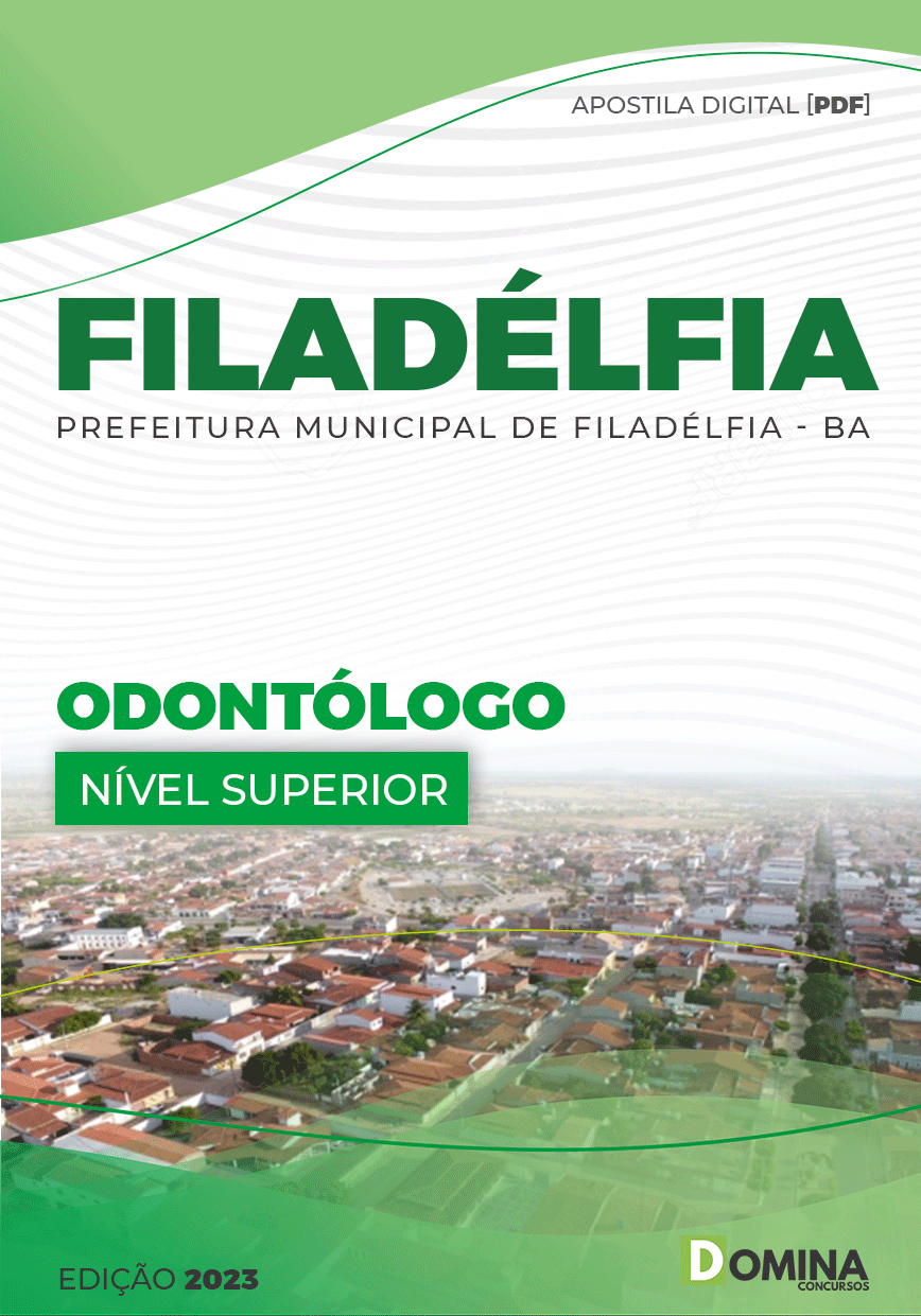 Apostila Concurso Pref Filadélfia BA 2023 Odontólogo