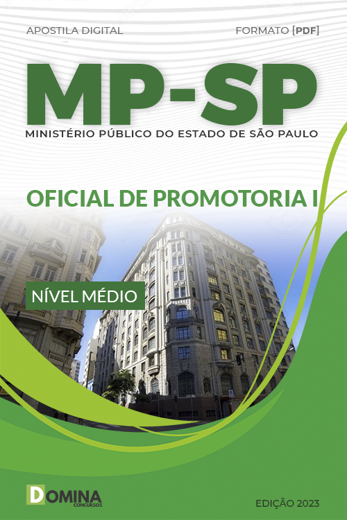Apostila Concurso MP SP 2023 Oficial Promotoria I