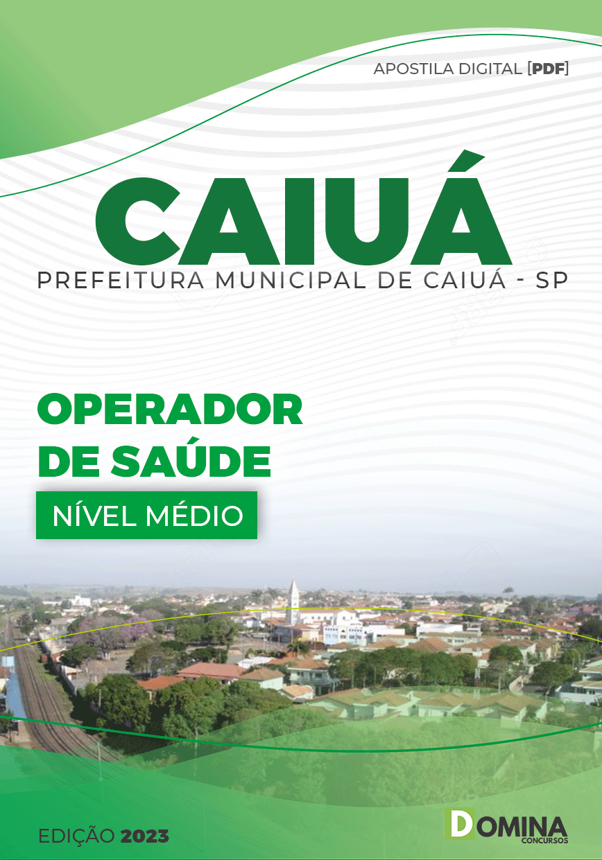 Apostila Concurso Pref Caiuá SP 2023 Operador Saúde