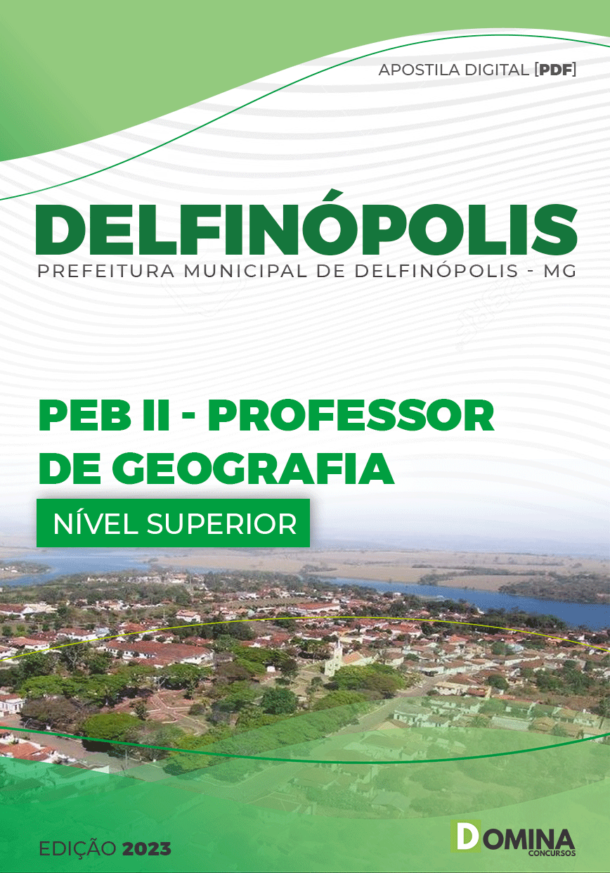 Apostila Pref Delfinópolis MG 2023 PEB II Professor Geografia