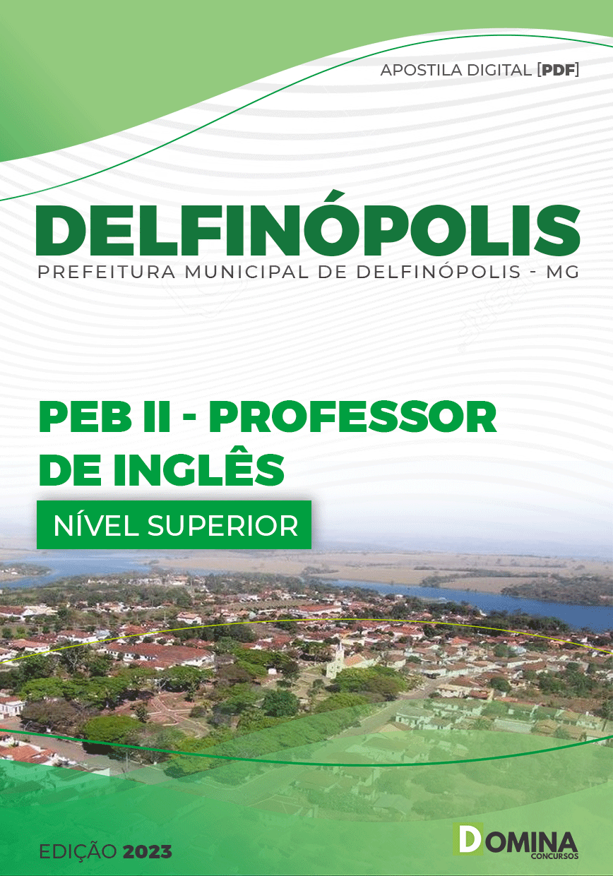 Apostila Pref Delfinópolis MG 2023 PEB II Professor Inglês