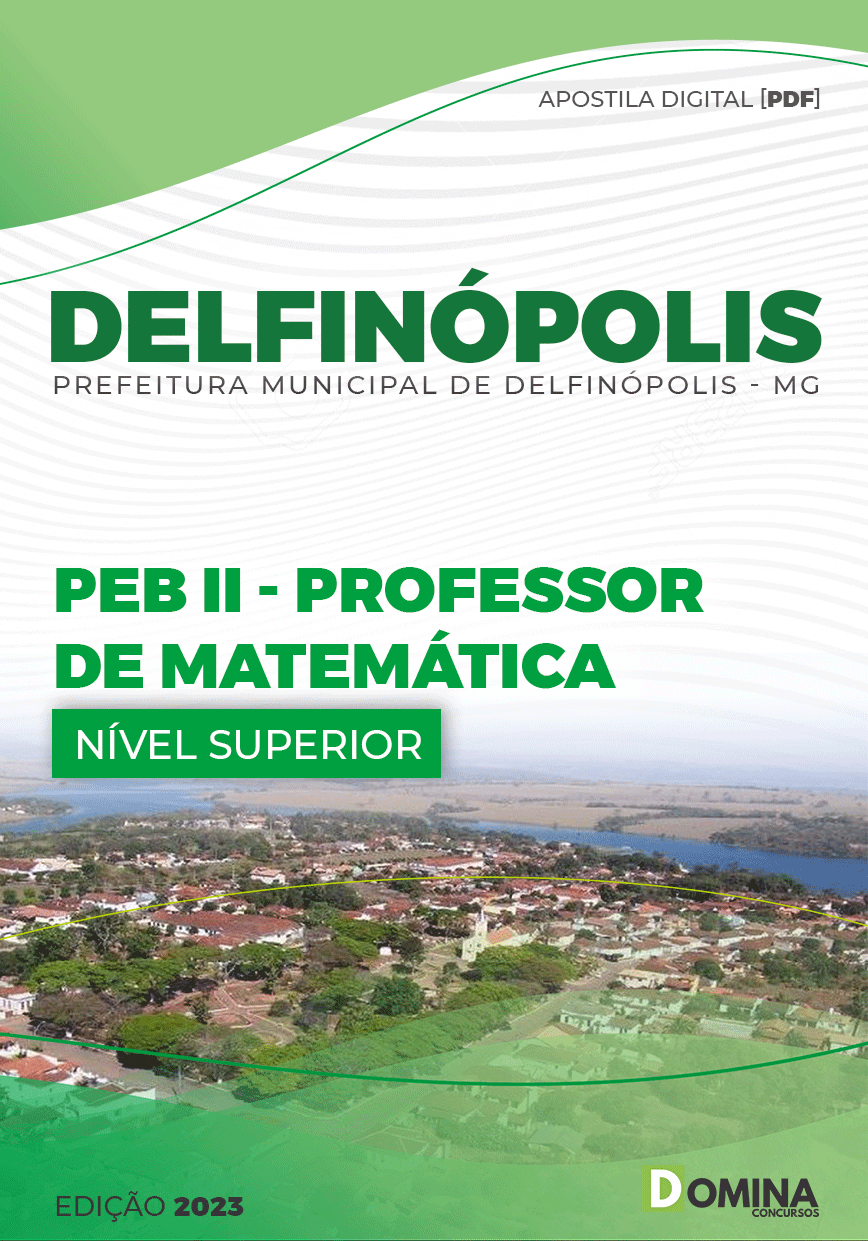 Apostila Pref Delfinópolis MG 2023 PEB II Professor Matemática
