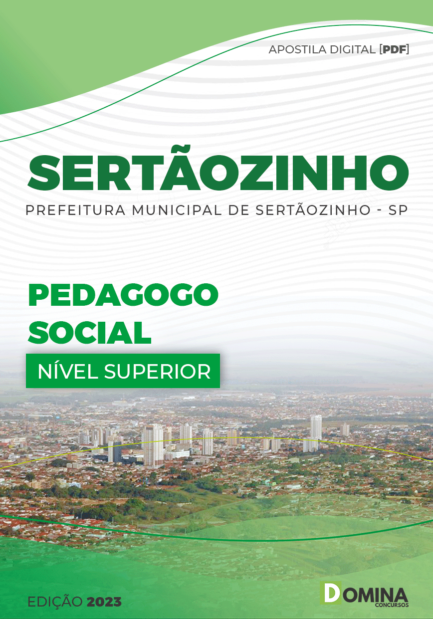 Apostila Concurso Pref Sertãozinho SP 2023 Pedagogo Social