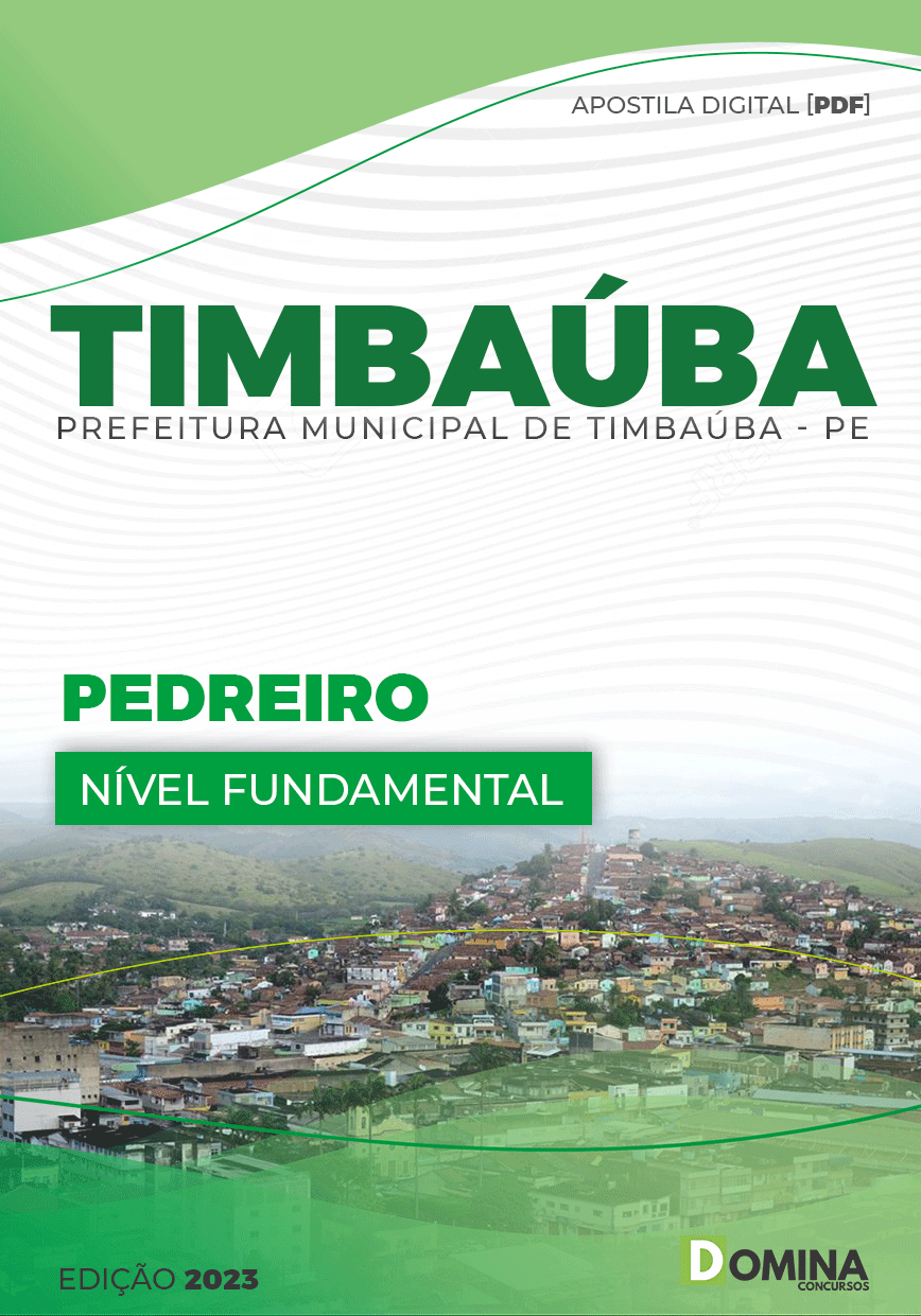 Apostila Concurso Pref Timbaúba PE 2023 Pedreiro