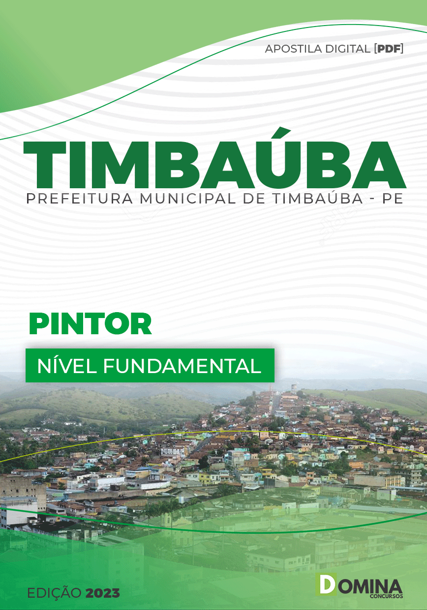 Apostila Digital Concurso Pref Timbaúba PE 2023 Pintor