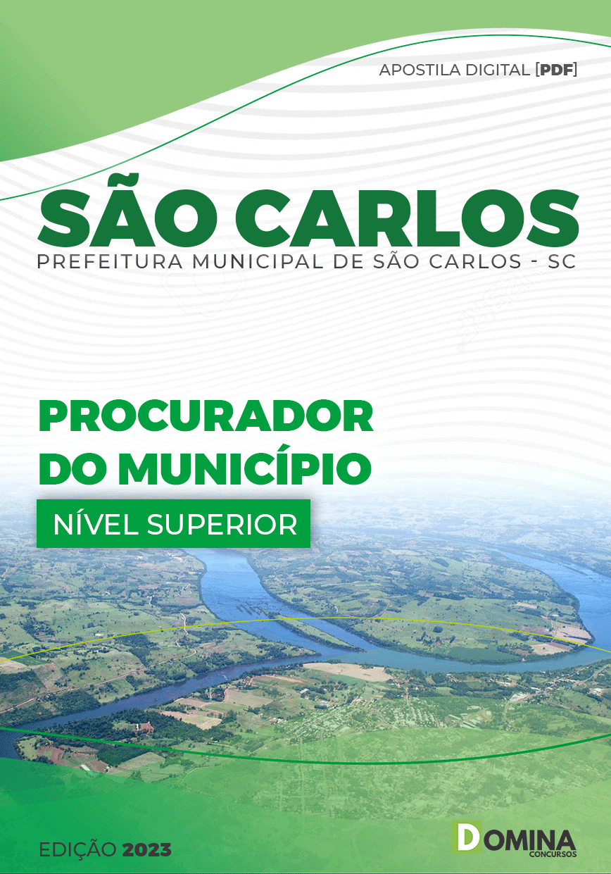 Apostila Pref São Carlos SC 2023 Procurador Município