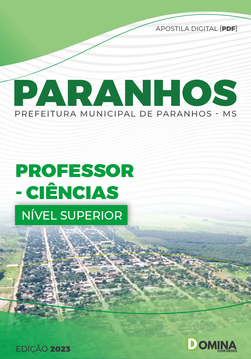 Apostila Digital Pref Paranhos MS 2023 Professor Ciências