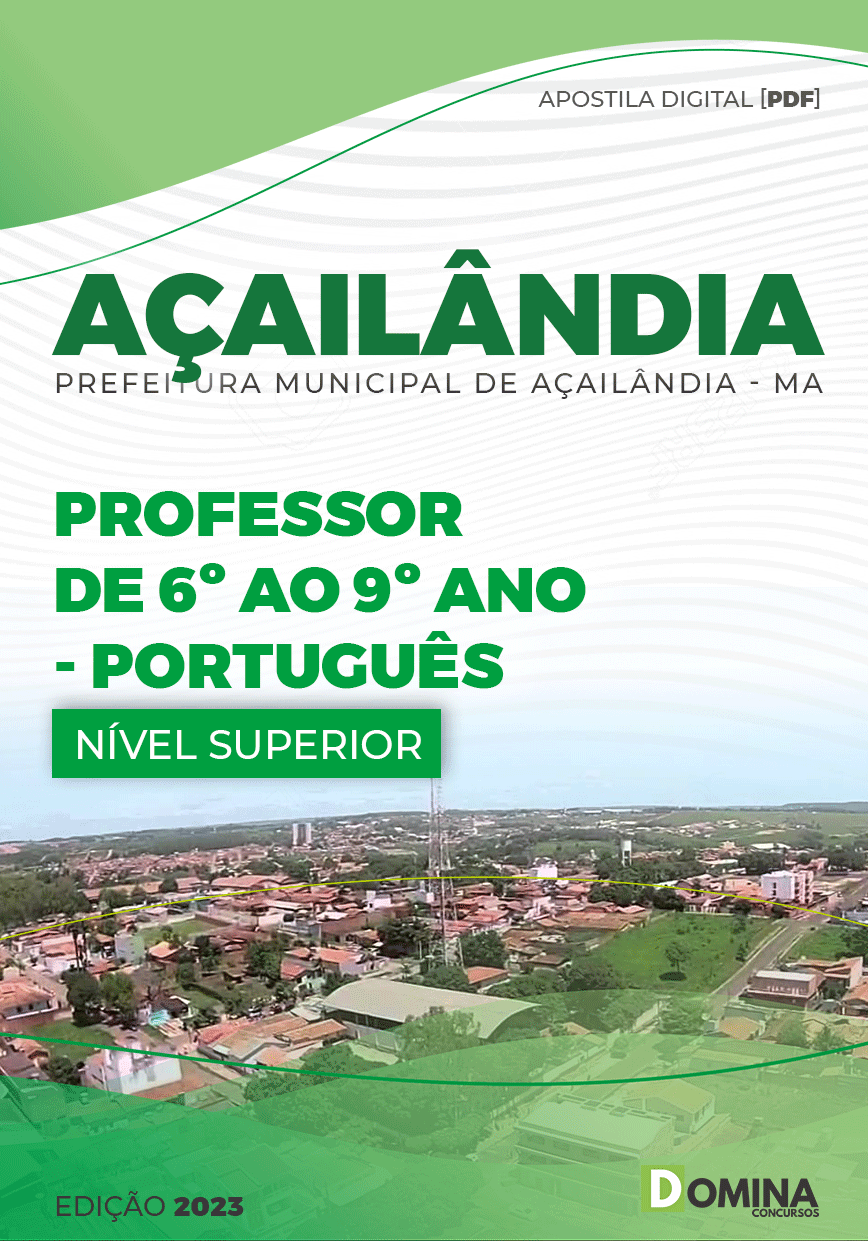 Apostila Digital Pref Açailândia MA 2023 Professor Português