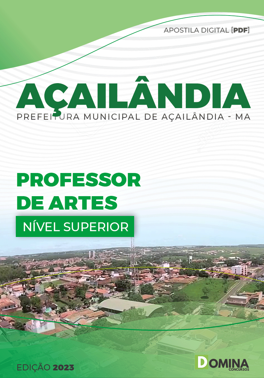 Apostila Digital Pref Açailândia MA 2023 Professor Artes