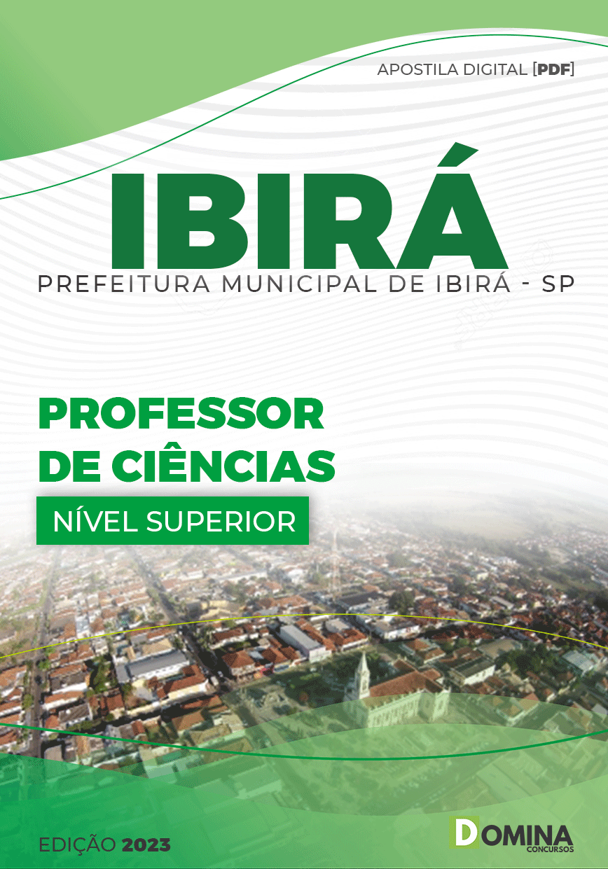 Apostila Concurso Pref Ibirá SP 2023 Professor Ciências