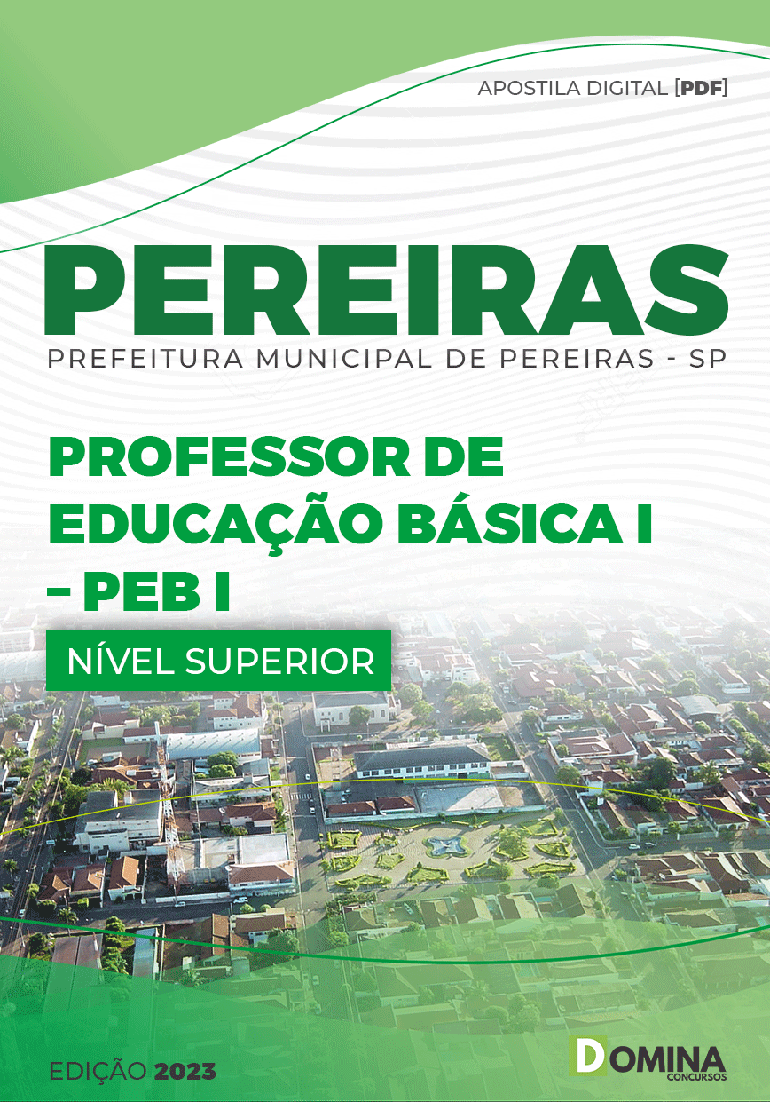 Apostila Pref Pereiras SP 2023 Professor Educação Básica I