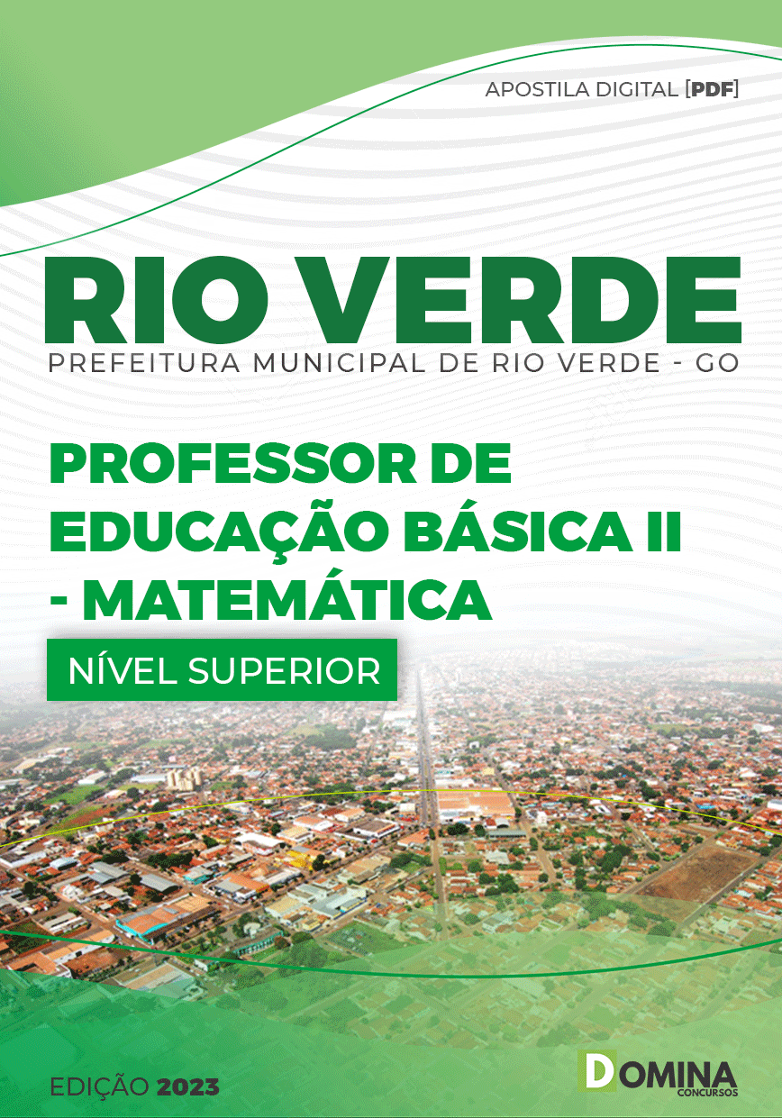 Apostila Pref Rio Verde GO 2023 Professor Educ Bás Língua Portuguesa