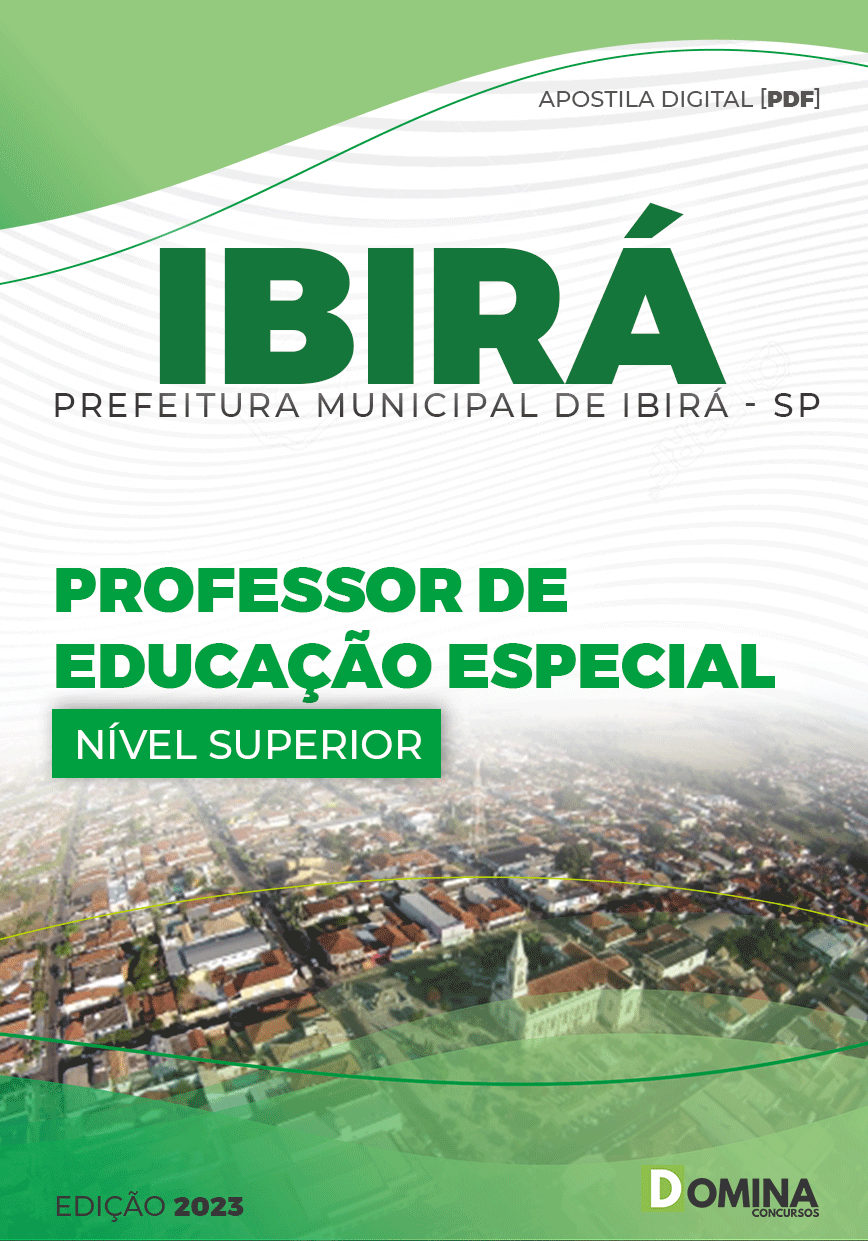 Apostila Concurso Pref Ibirá SP 2023 Professor Educação Especial