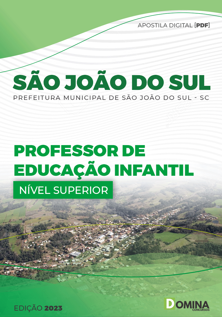 Apostila Pref São João Sul SC 2023 Professor Educação Infantil