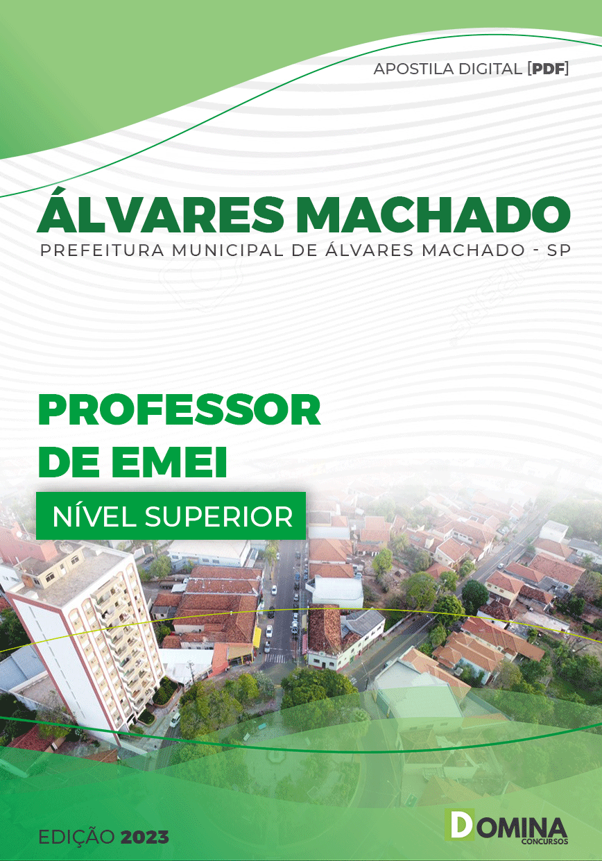 Apostila Pref Álvares Machado SP 2023 Professor EMEI Creche