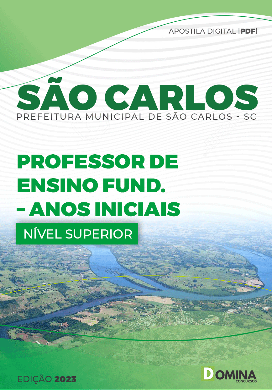 Apostila Pref São Carlos SC 2023 Professor Ensino Fundamental