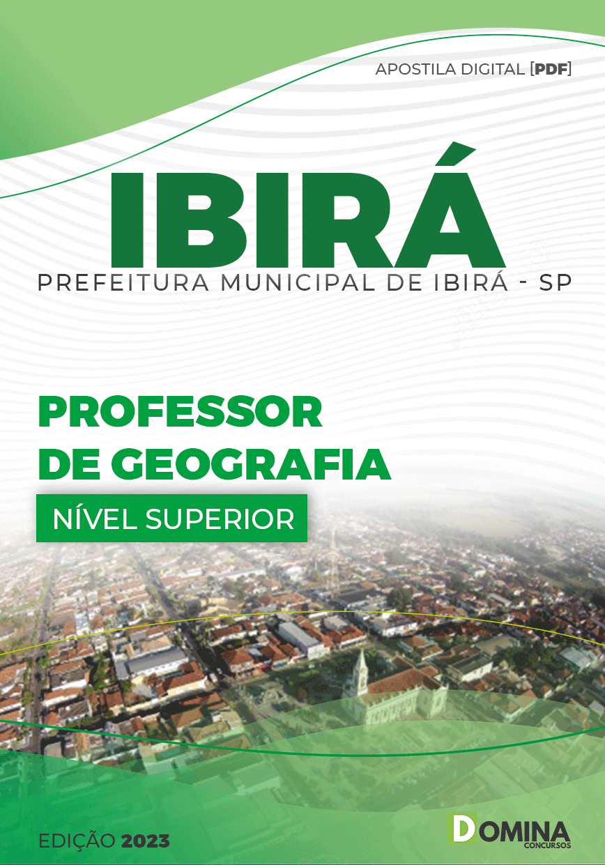 Apostila Concurso Pref Ibirá SP 2023 Professor Geografia